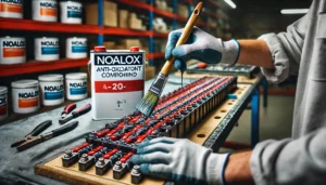 Noalox Anti-Oxidant Compound On Hybrid Battery Bus